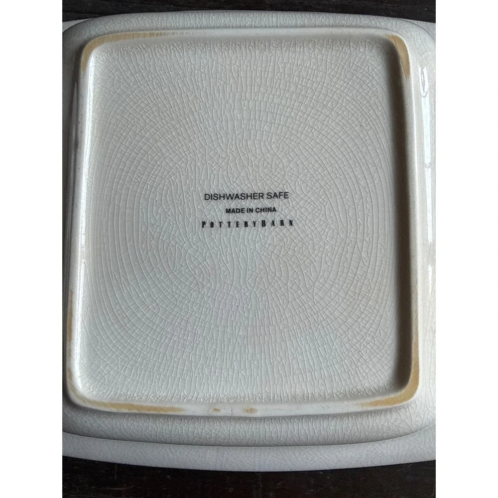 Pottery Barn Sophia Chinoiserie Blue White Divided Serving Platter 15 Inch Tray‎